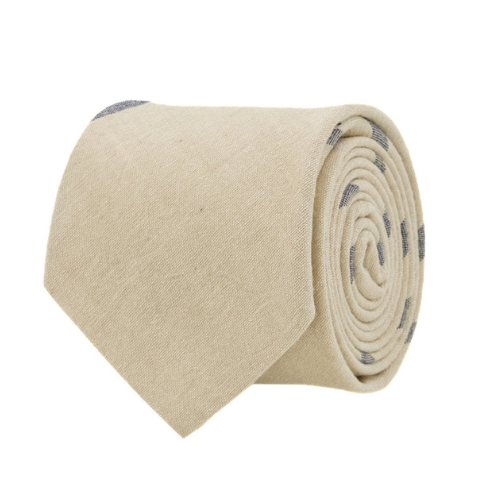 Borlix Cream Textured Necktie