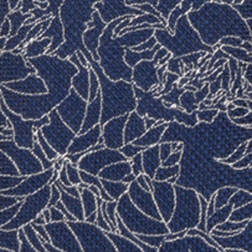 Borlix Willow Bloom Navy Floral Necktie
